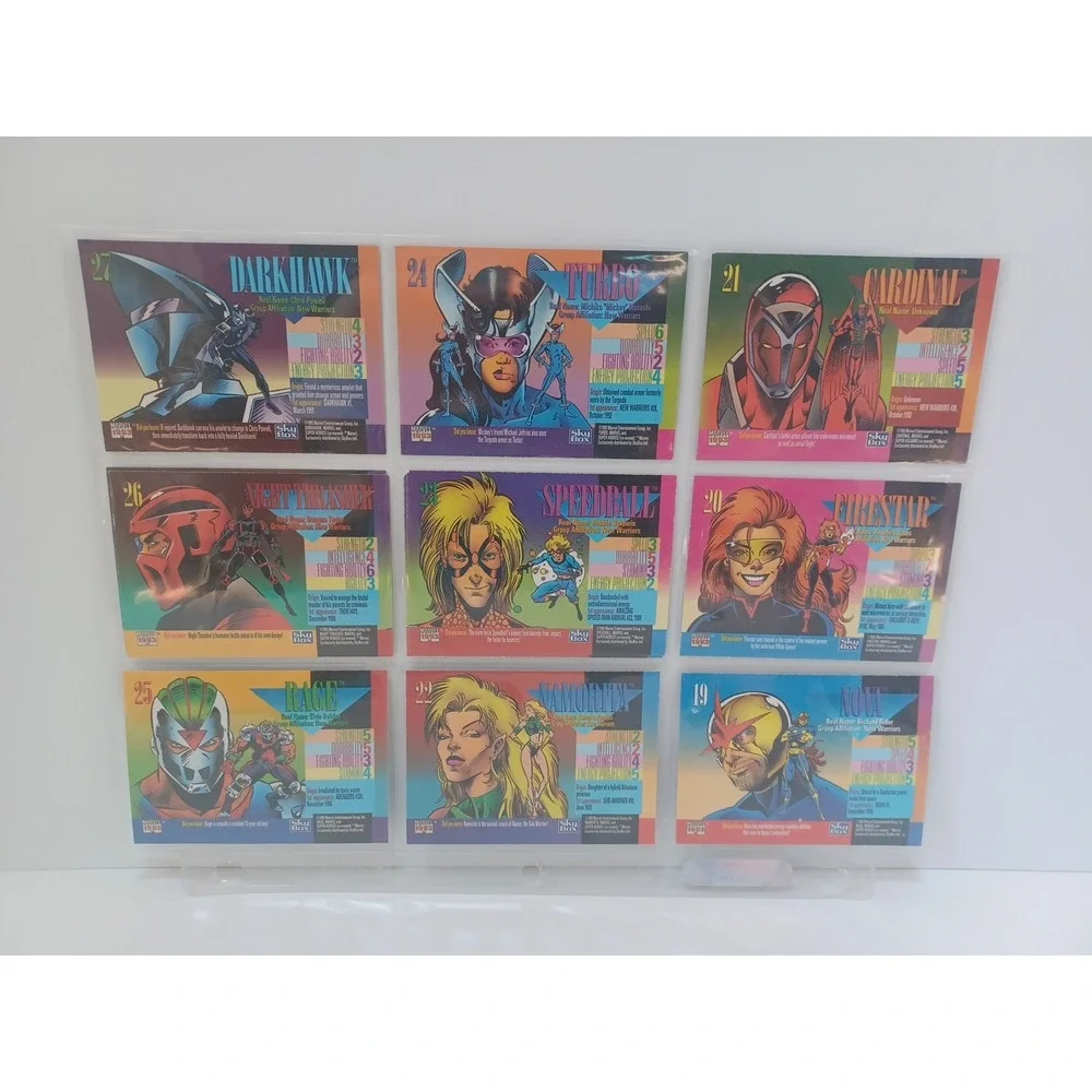 1993 SkyBox Marvel Universe‎ trading cards #19-27